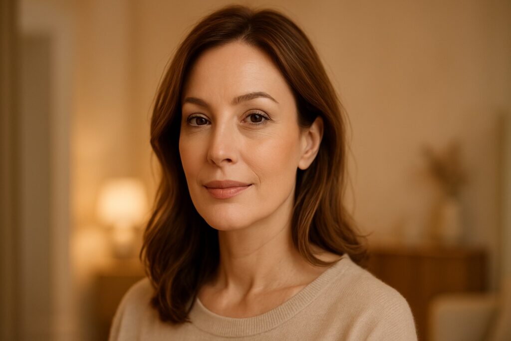 Natürliche Ergebnisse nach Oberlidstraffung kombiniert mit Facelift – Dr. Tanja Baumann