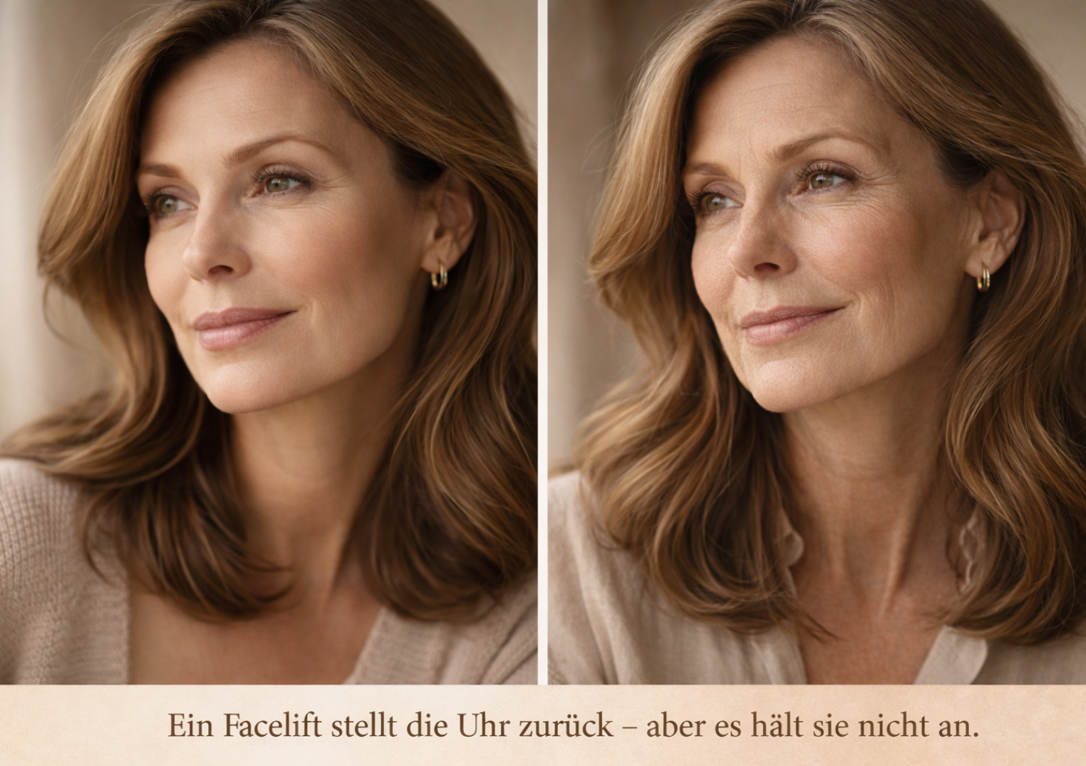 ChatGPT Image 16. Feb. 2026, 10_15_00 Gesichtsalterung über Jahre – Haltbarkeit eines Facelifts